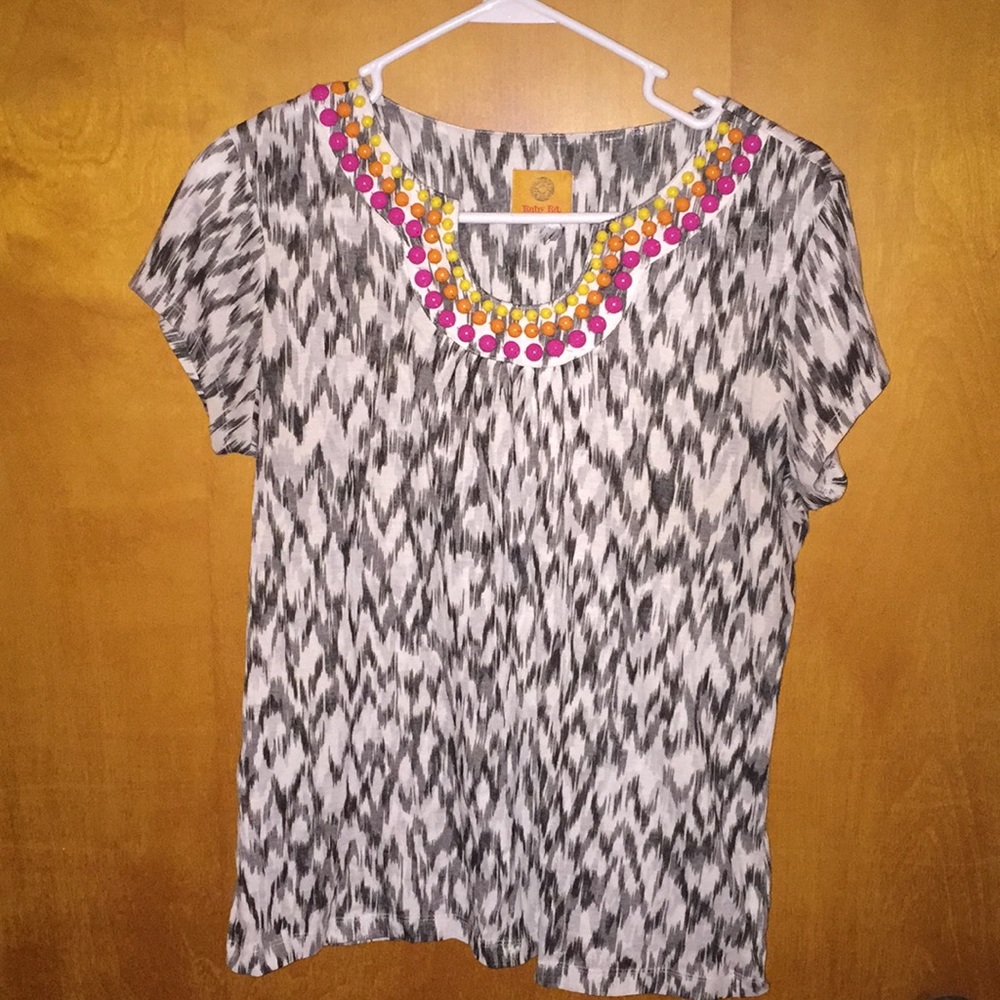 Cute Women’s Beaded Blouse